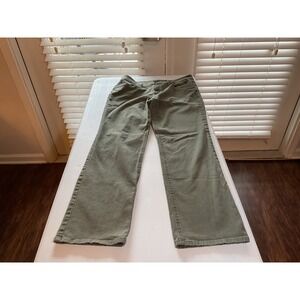 Olive Green Pants Wide Leg Casual Everyday‎ Trousers Size Unknown
